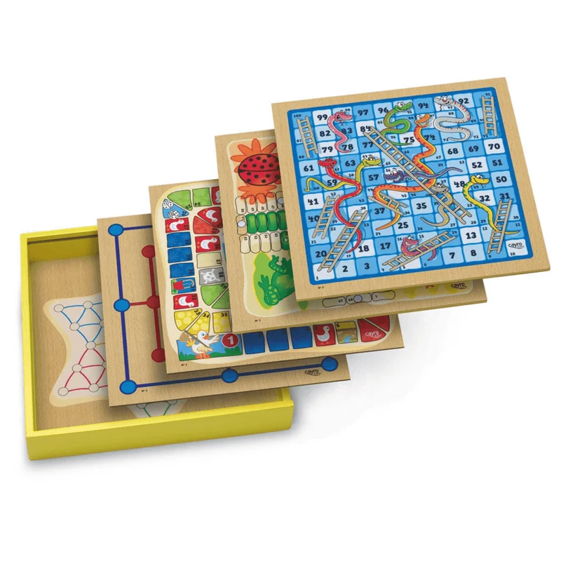 Caja con 30 Juegos de Madera