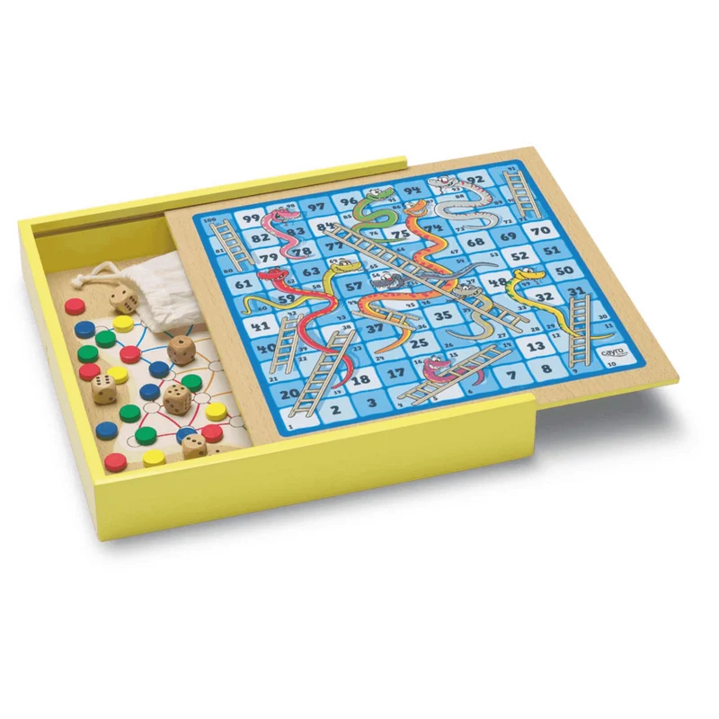 Caja con 30 Juegos de Madera