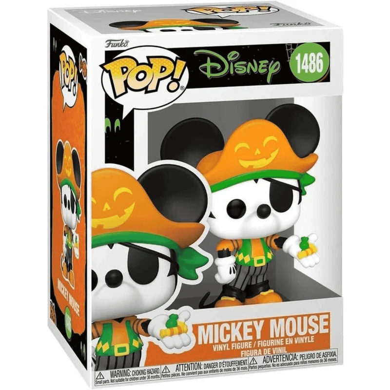 Funko Pop Disney Halloween Pirate Mickey - Figura de Mickey Mouse Pirata, Ideal para Fans y Coleccio