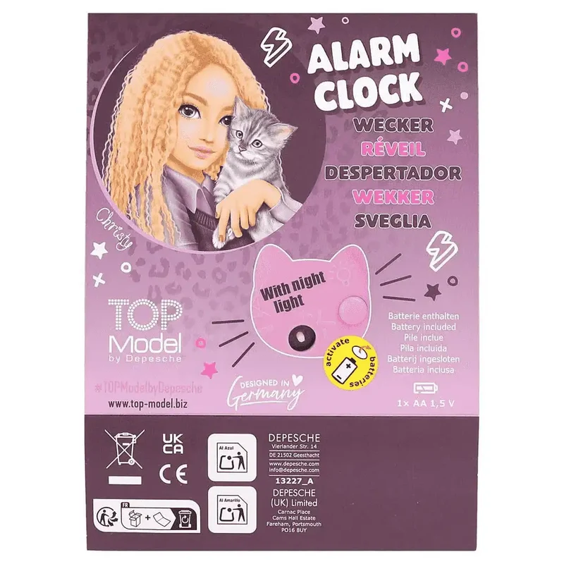 TOPModel reloj despertador rebel kitty