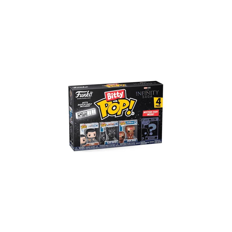 Pack 4 Figuras Funko Bitty POP: The Avengers Classics modelos surtidos