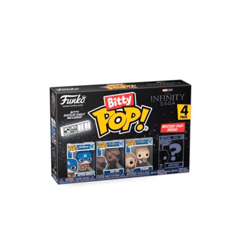 Pack 4 Figuras Funko Bitty POP: The Avengers Classics modelos surtidos