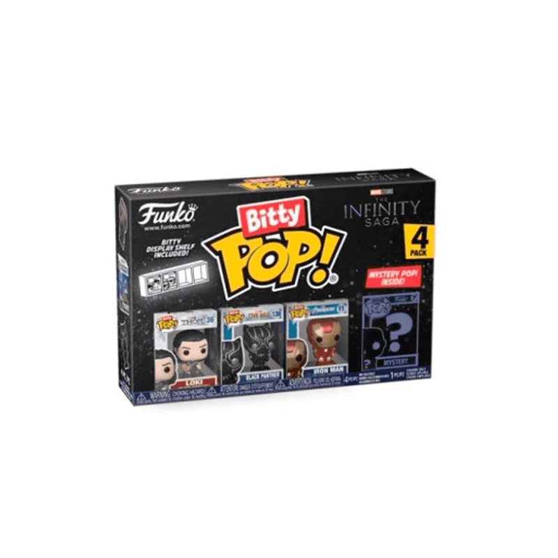 Pack 4 Figuras Funko Bitty POP: The Avengers Classics modelos surtidos