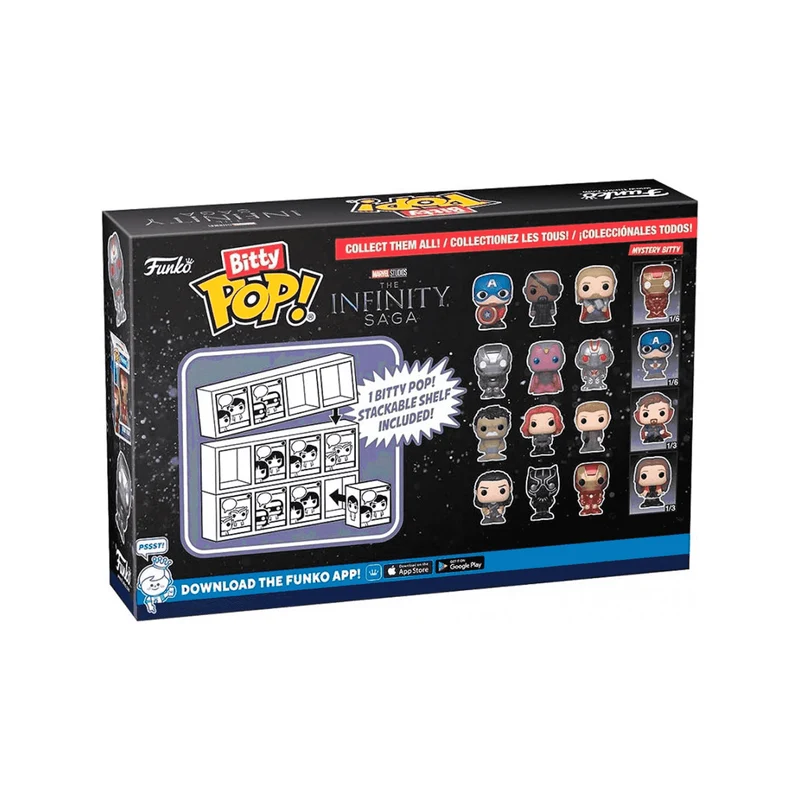 Pack 4 Figuras Funko Bitty POP: The Avengers Classics modelos surtidos