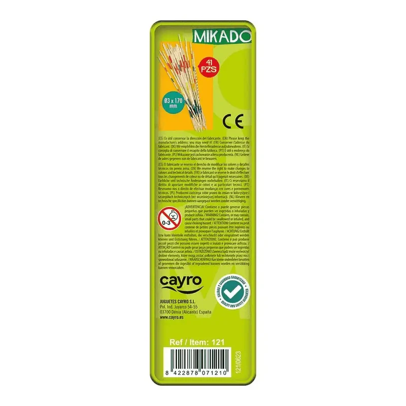 Mikado Metal Box – Juego de Habilidad en Caja Metálica