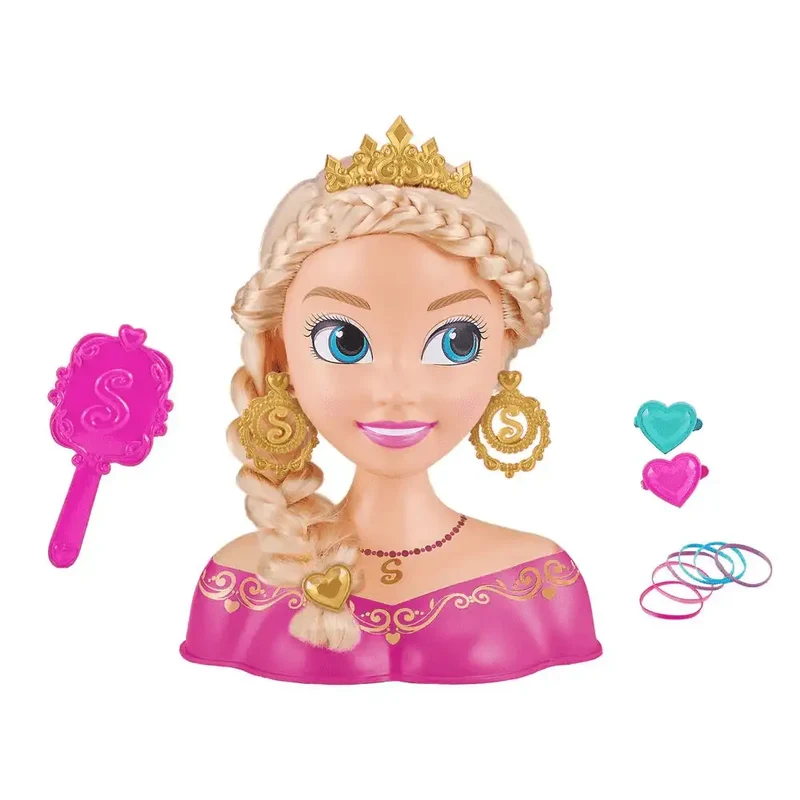 Busto de Peinado Sparkle Girlz Princesa – 14 accesorios