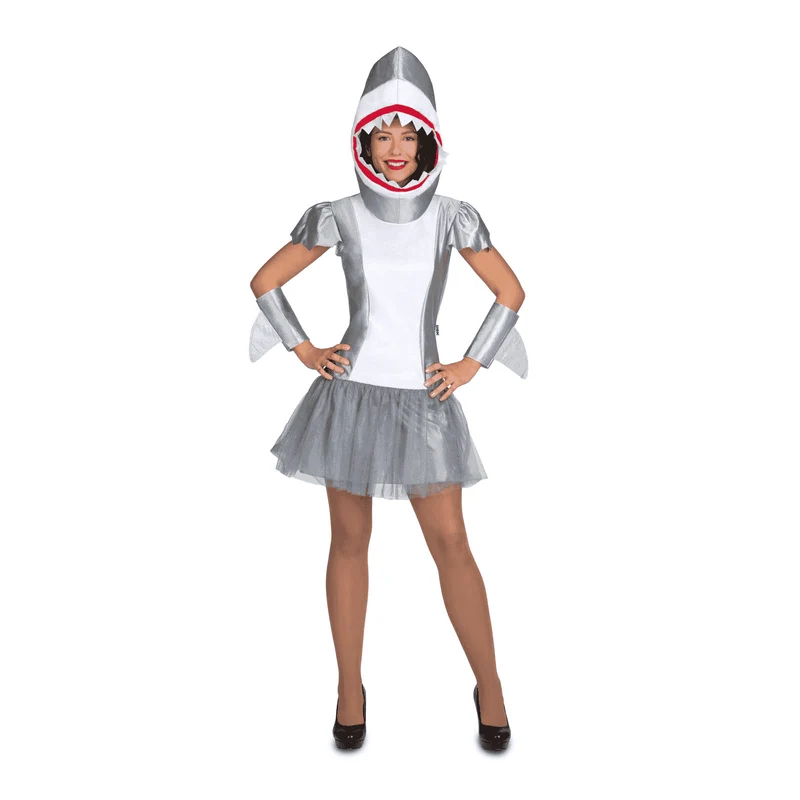 Disfraz de Tiburón chica adulto talla ML
