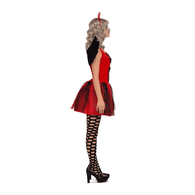 Disfraz de Diablesa punk adulto talla ML
