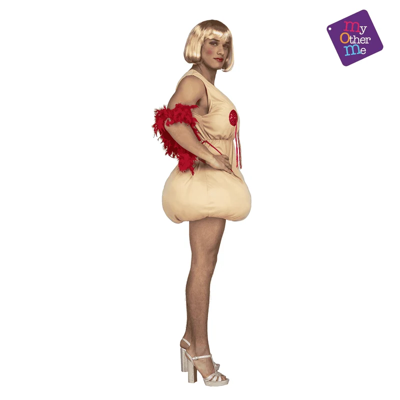 Disfraz de Cabaretera pechugona ml adulto talla ML