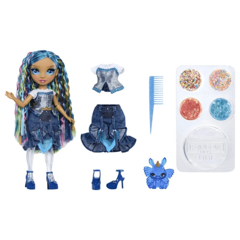 Muñeca Rainbow Shimmers con Slime – Skyler