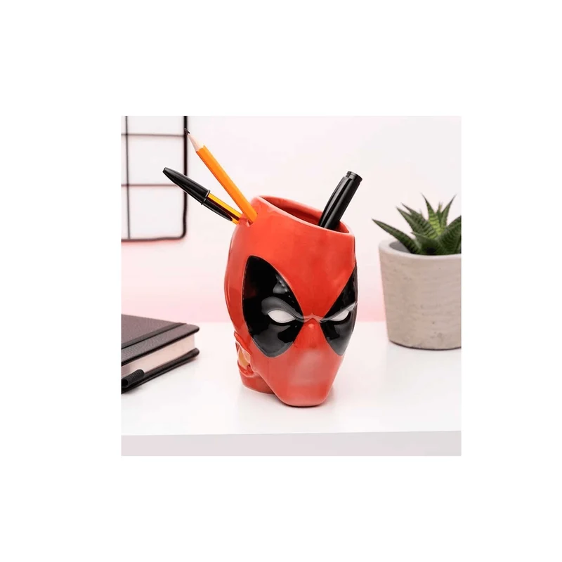 Bote para Bolígrafos o Plantas Deadpool Marvel Cerámica 13 cm