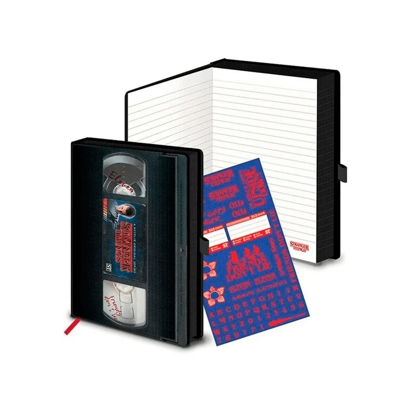 Stranger Things - Libreta A5 con diseño de VHS | Temporada 1