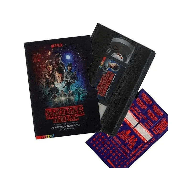 Stranger Things - Libreta A5 con diseño de VHS | Temporada 1