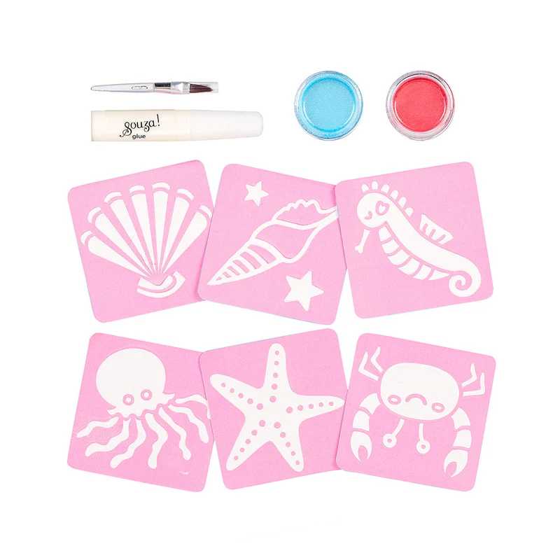 Set tatuajes purpurina Sirenas · Souza