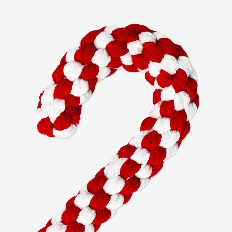 Pet toy - Rope candy cane