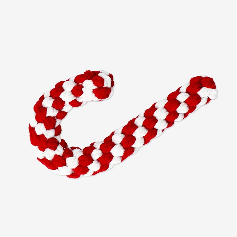 Pet toy - Rope candy cane
