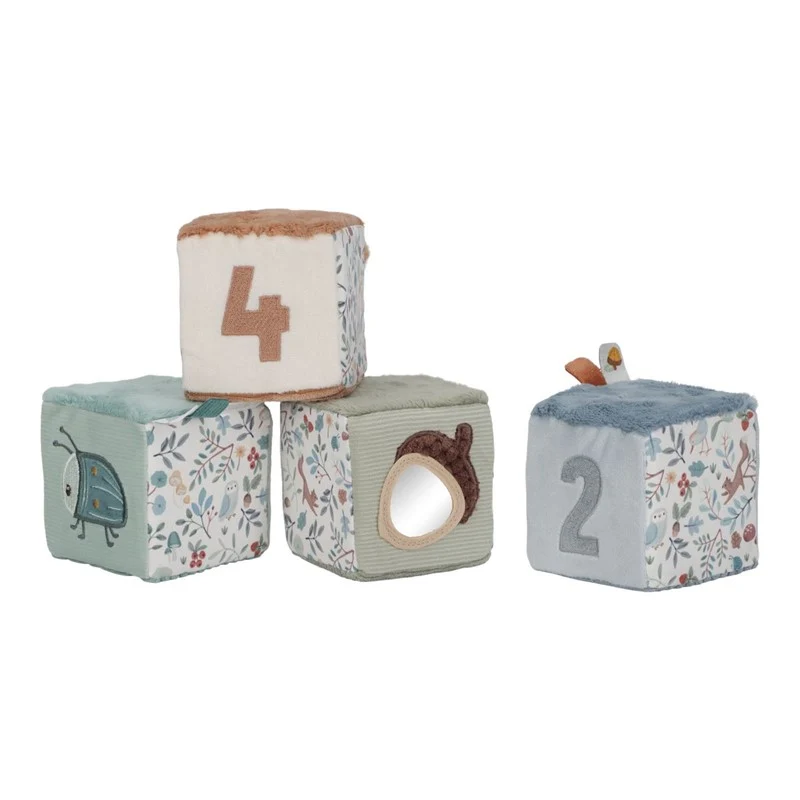 Cubos Blanditos Apilables Forest Friends · Little Dutch
