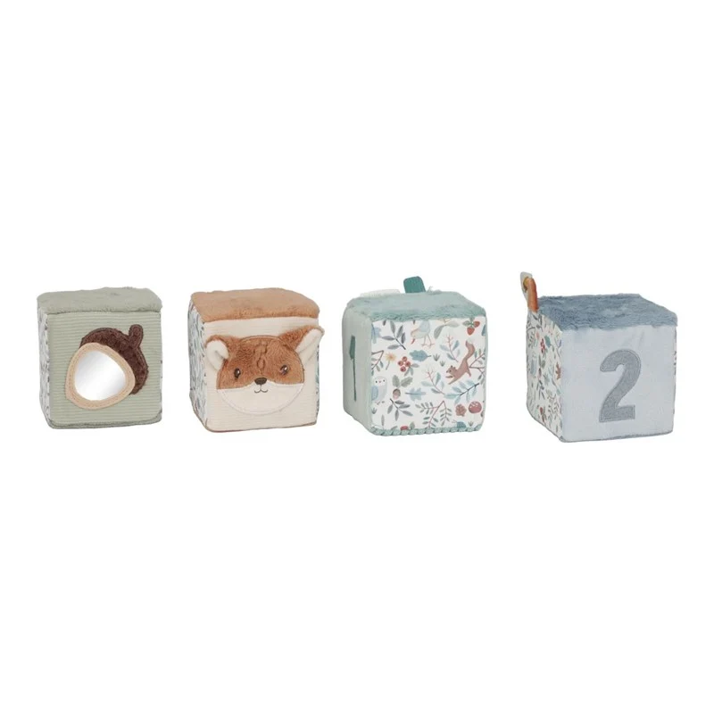 Cubos Blanditos Apilables Forest Friends · Little Dutch