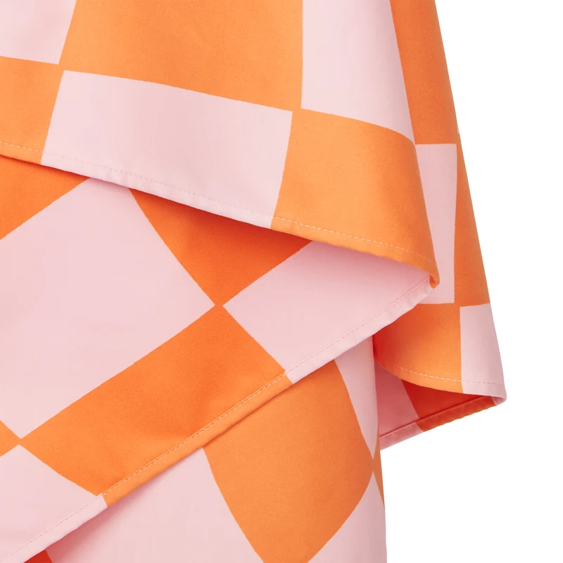 Toalla Summer Check Naranja · XL
