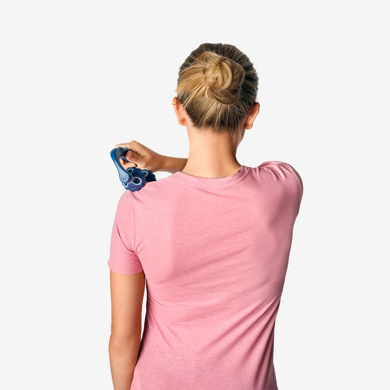 Blue massage roller for arms and legs
