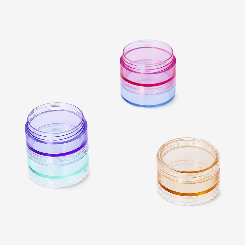 Stackable travel jars - 5 pcs