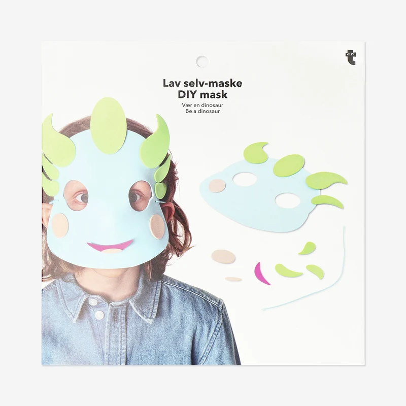 DIY dinosaur mask