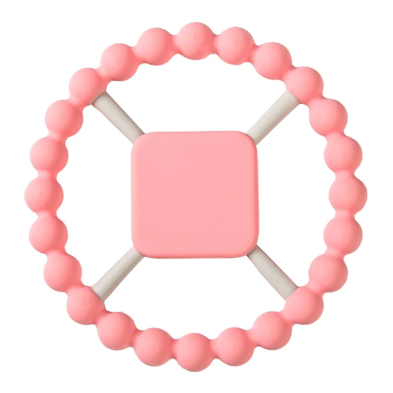 Let's Make Rudder-Shape Silicone & Wooden Teether Toy