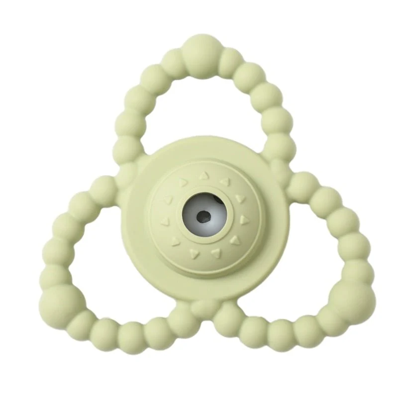 Let's Make Rudder-Shape Silicone & Wooden Teether Toy