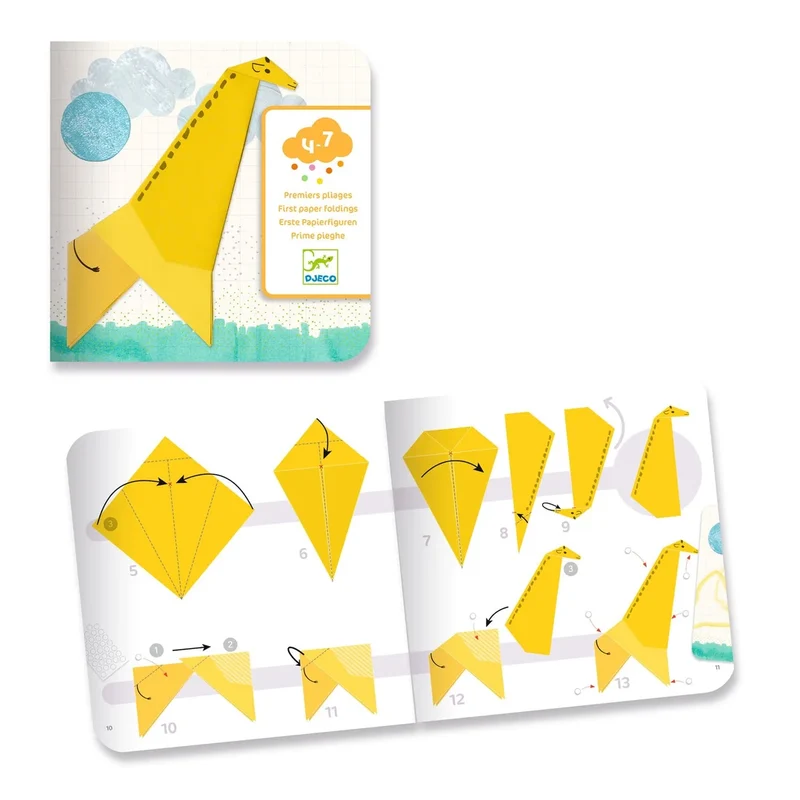 Crear con papel 1, 2, 3 Plegado · DJECO