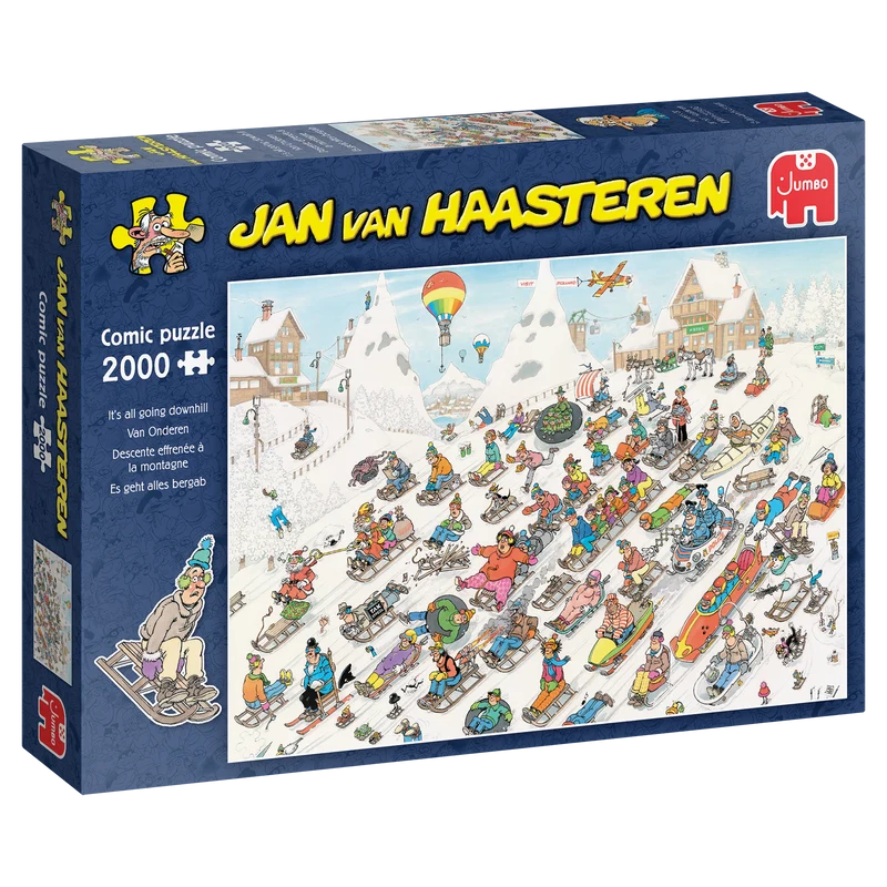 Jan van Haasteren - It's all going downhill (2000 pieces)