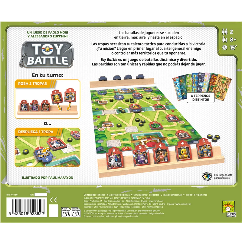 Toy Battle - Juego de mesa - Repos Production - 2 jugadores - 8+ años - 15 min