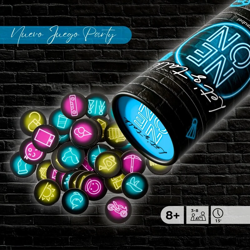 Let`s Talk NEON - Juego de mesa - Haba - 3-8 jugadores - 8+ años - 15 min