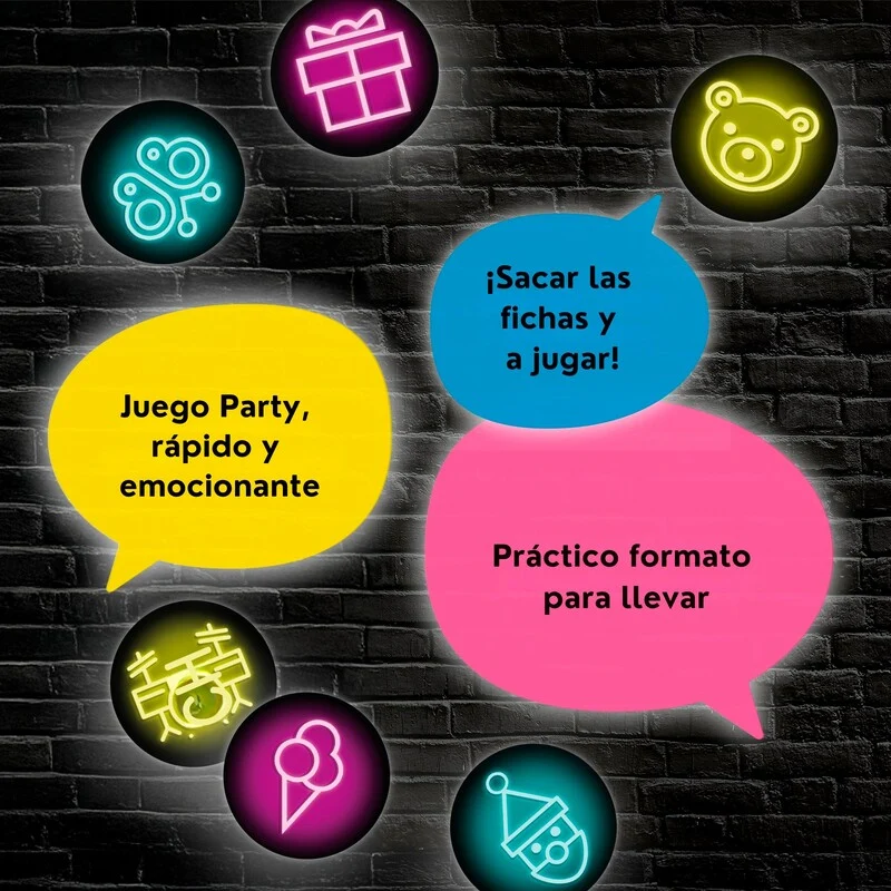 Let`s Talk NEON - Juego de mesa - Haba - 3-8 jugadores - 8+ años - 15 min