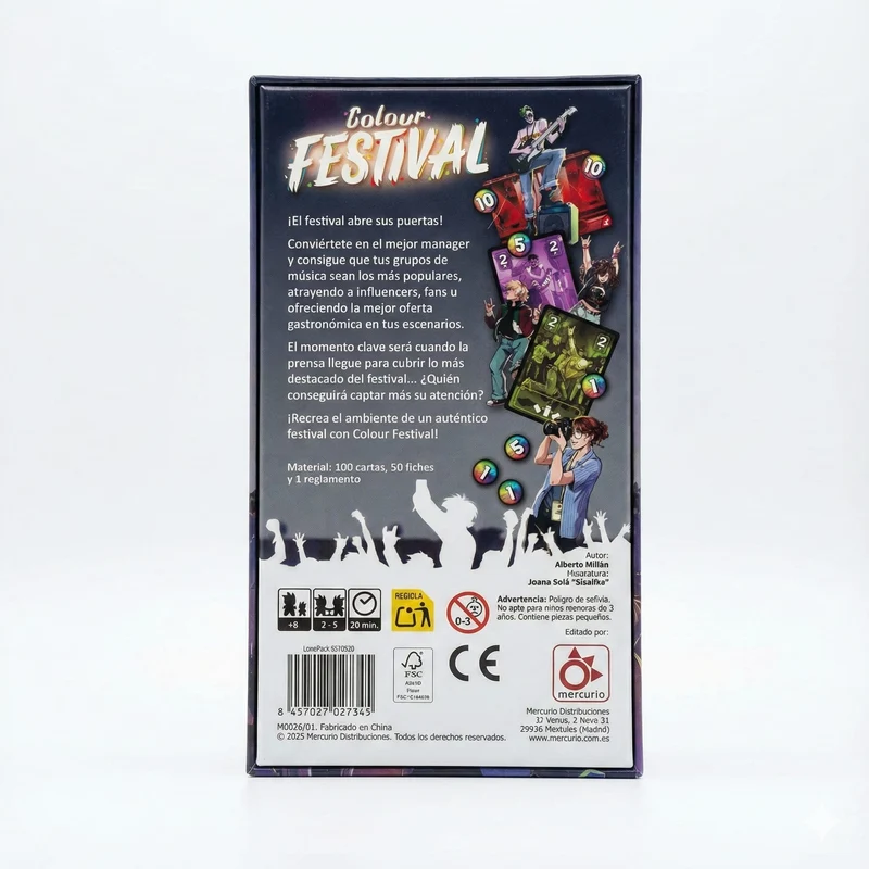 Color Festival - Juego de mesa - Mercurio - 2-5 jugadores - 8+ años - 20 min