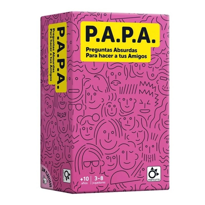 P.A.P.A. ( Papa ) Party Game - Juego de mesa - Mercurio - 3-8 jugadores - 12+ años - 20 min