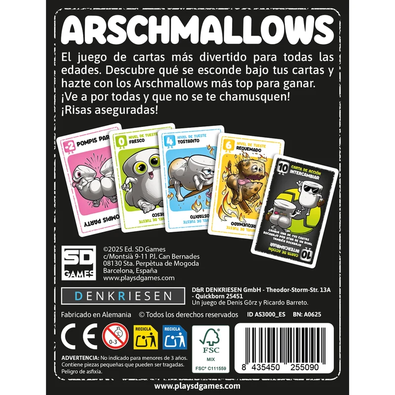 Arschmallows - Juego de mesa - SD GAMES - 2-6 jugadores - 9+ años - 30 min