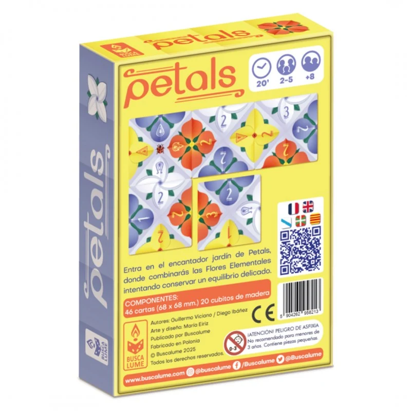 Petals - Juego de mesa - Buscalume - 2-5 jugadores - 8+ años - 15-20 min