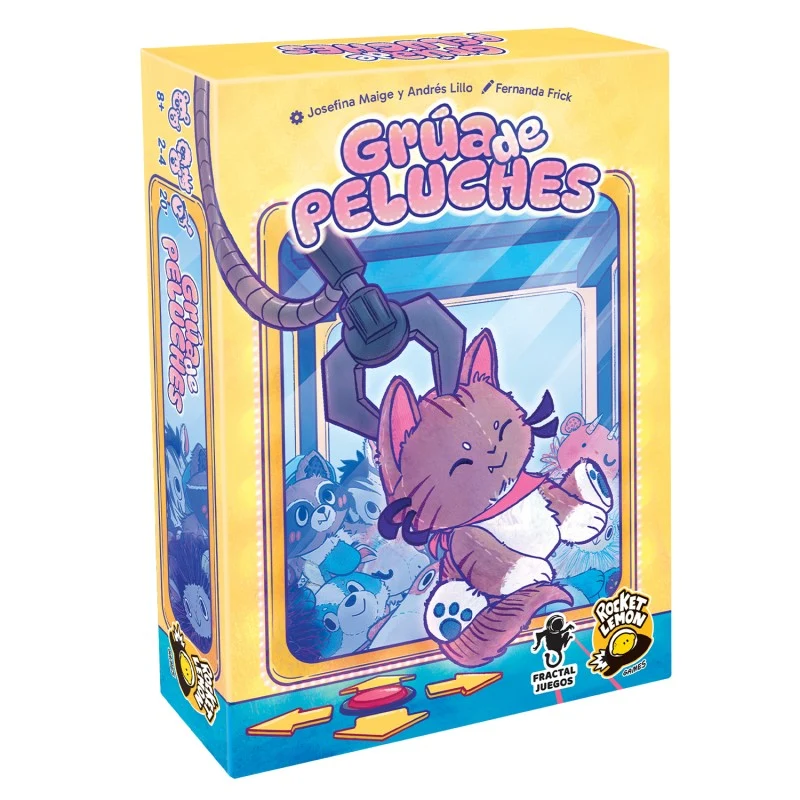 Grúa de Peluches - Juego de mesa - ROCKET LEMON - 2-4 jugadores - 8+ años - 20 min
