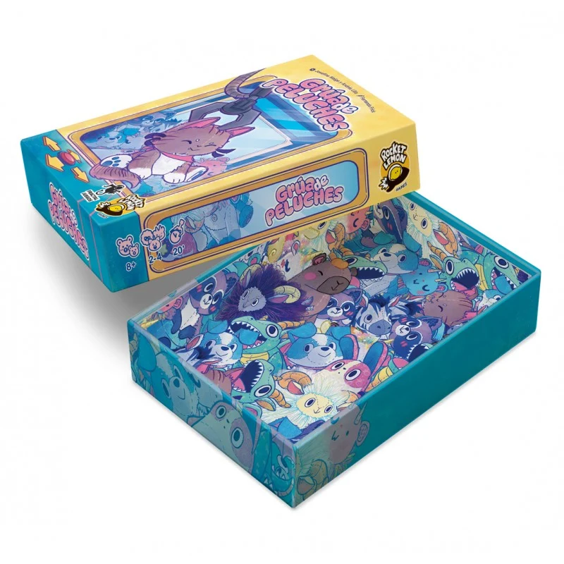 Grúa de Peluches - Juego de mesa - ROCKET LEMON - 2-4 jugadores - 8+ años - 20 min
