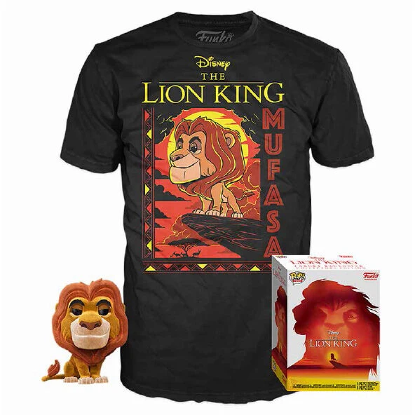 Set Funko Pop Mufasa y Camiseta El Rey León - Disney