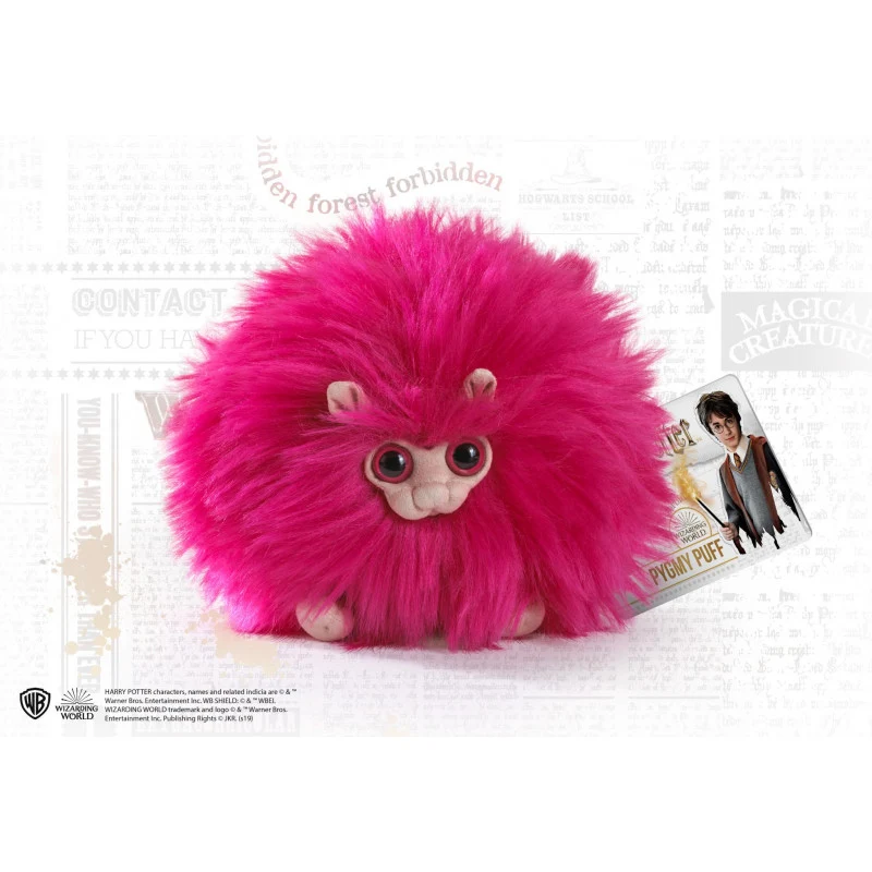 Peluche Pygmy Puff Rosa - Animales Fantásticos 15cm
