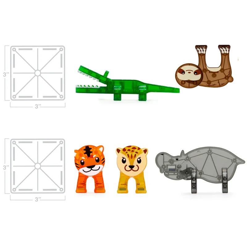 Magna-T Jungle Animals Set 25 piezas