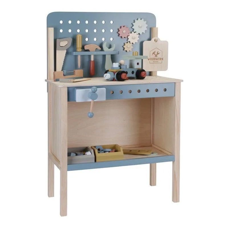 Banco de Trabajo Azul con Herramientas · Little Dutch
