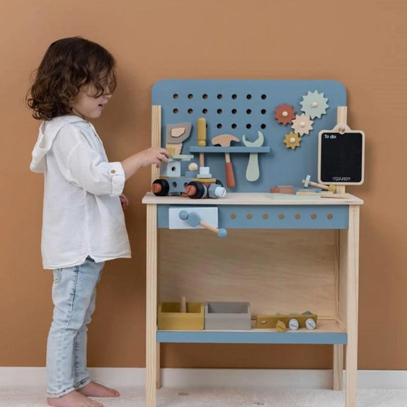 Banco de Trabajo Azul con Herramientas · Little Dutch