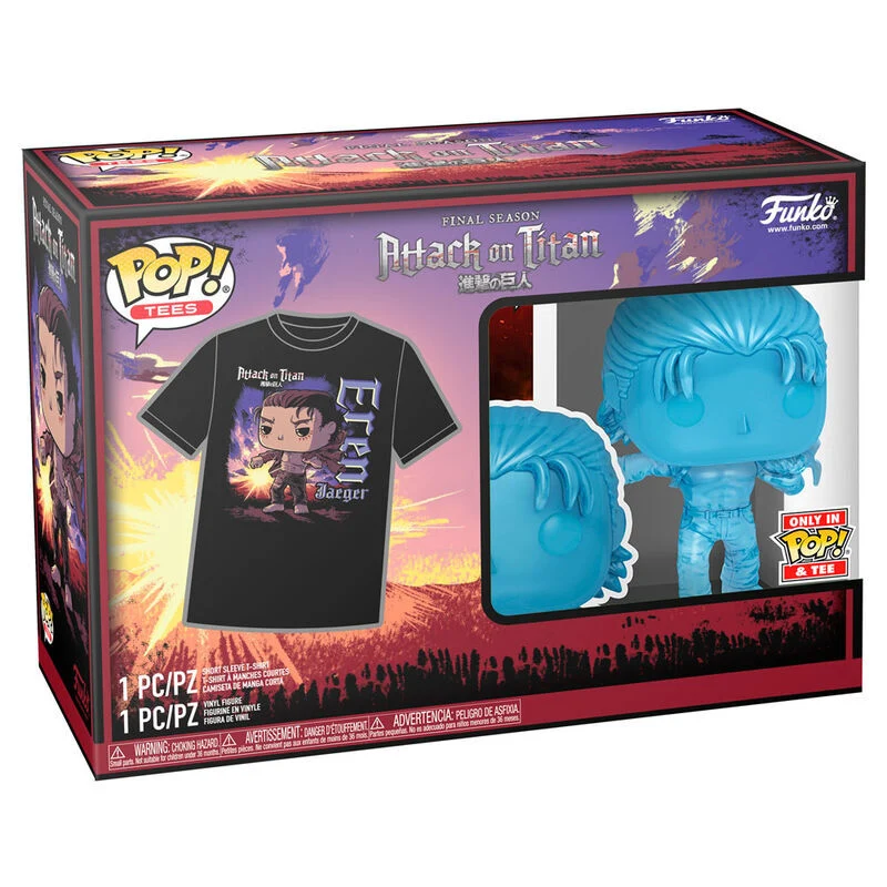 Set Funko Pop y Camiseta Eren - Attack On Titan