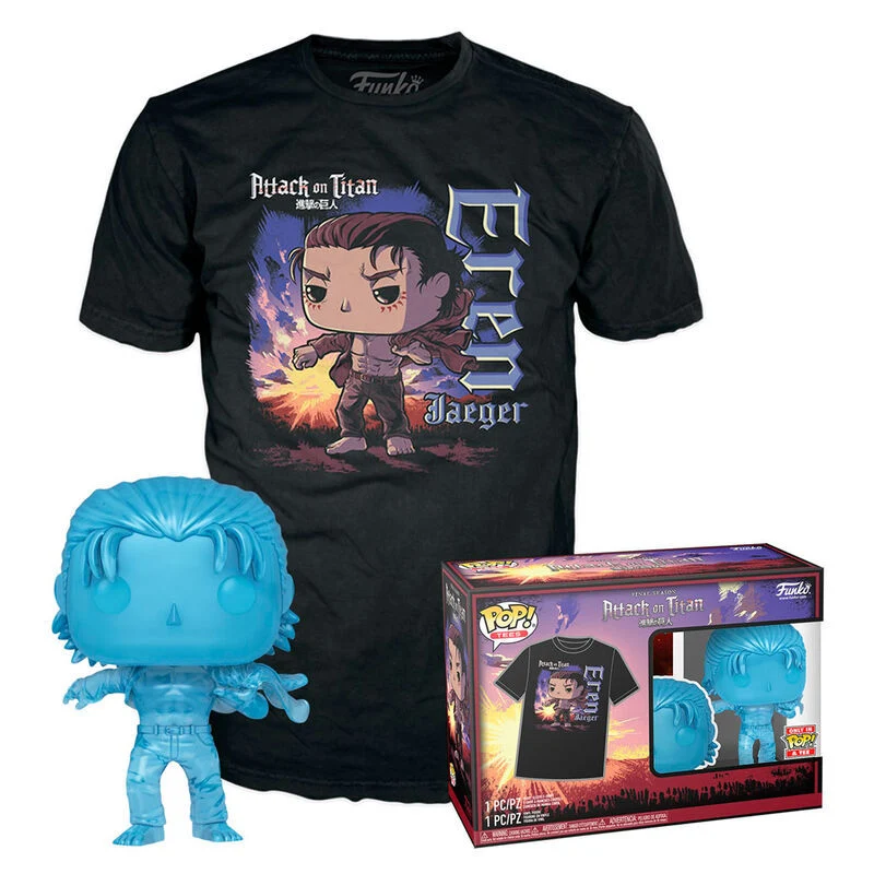 Set Funko Pop y Camiseta Eren - Attack On Titan