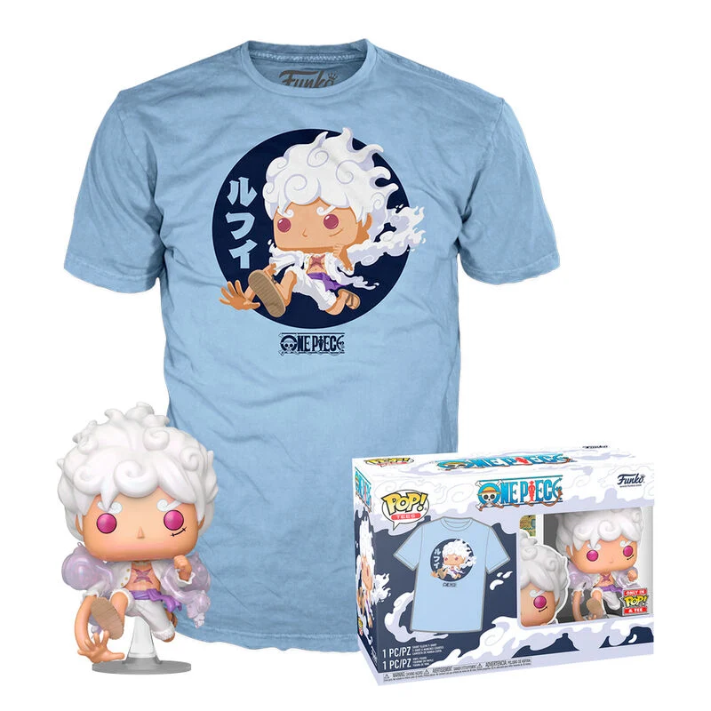 Set Funko Pop y Camiseta Luffy Gear 5 - One Piece