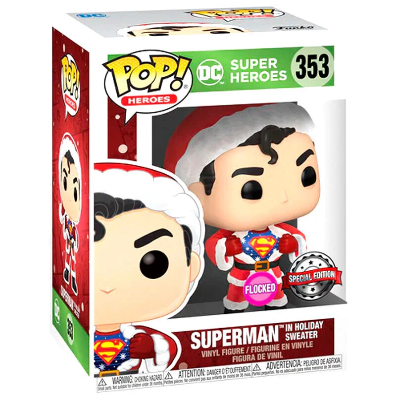 Set Funko Pop y Camiseta Superman Navideño