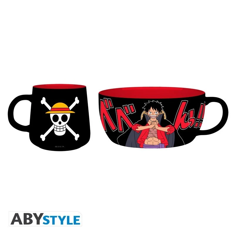 Set Taza y Cuenco de Luffy - One Piece