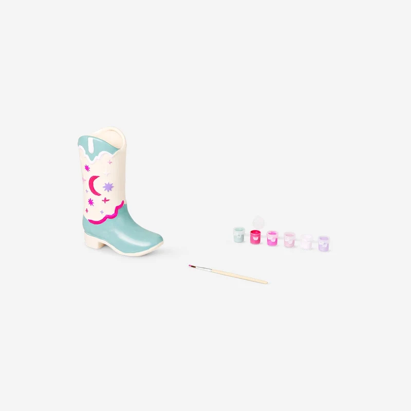 DIY ceramic cowboy boot